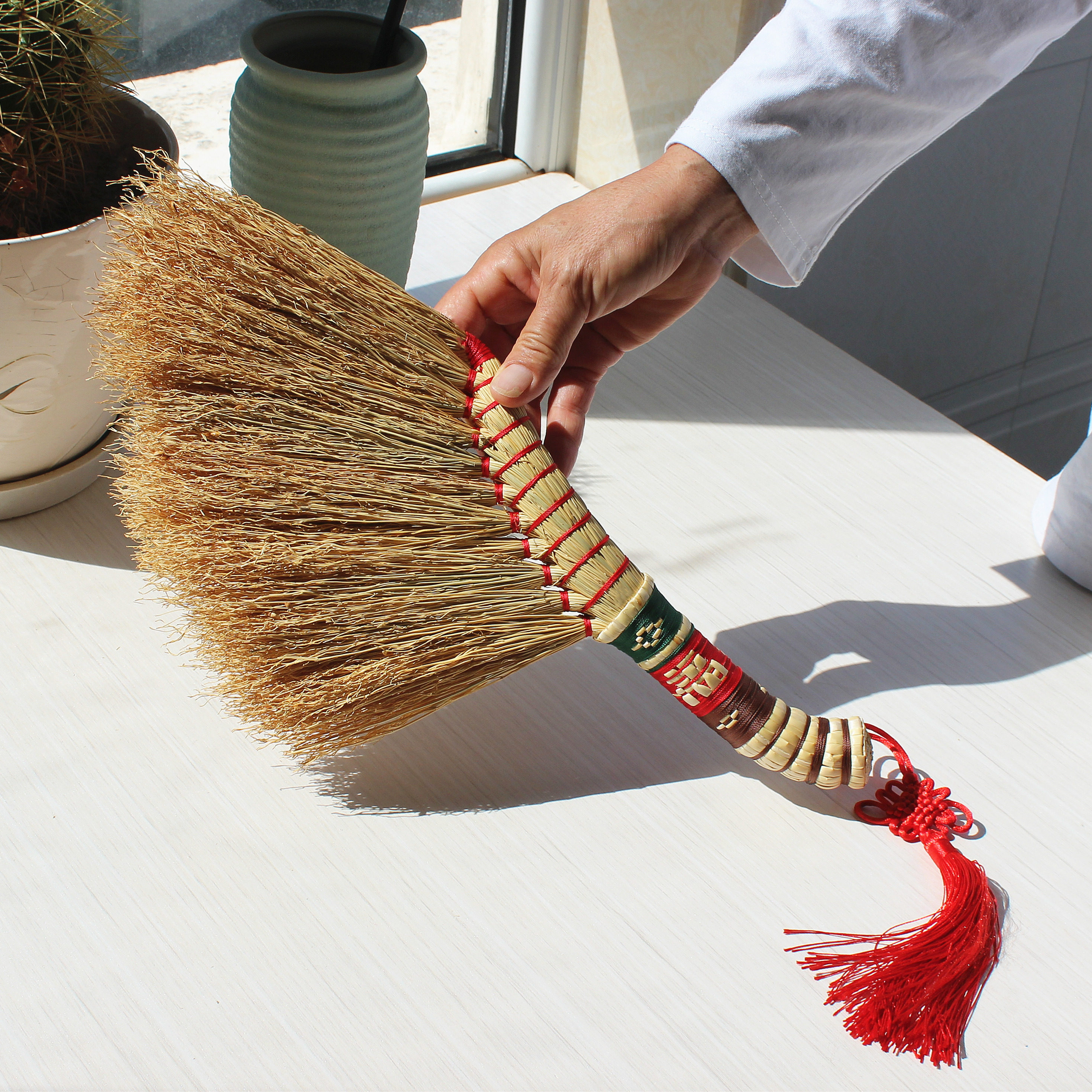 高粱笤帚炕床家用清洁神器桌面扫把镇宅辟宝宝扫把