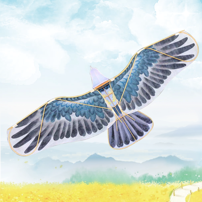 盘鹰包邮y013北京风筝竹撕不烂纸纯手绘130cm风筝