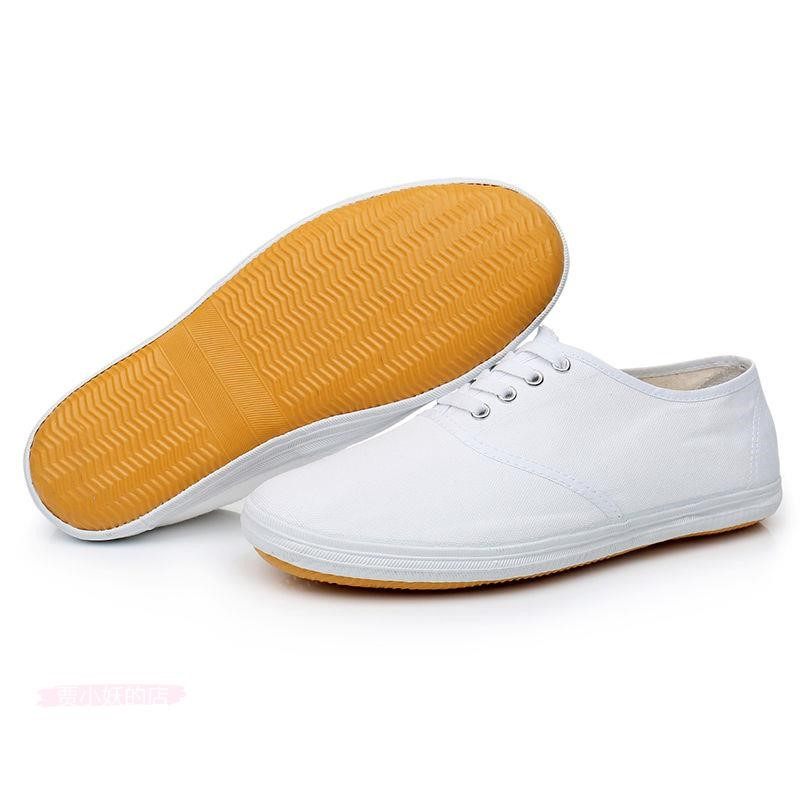 节日耐磨太极校服校鞋舞蹈合唱春夏季男女女款帆布鞋