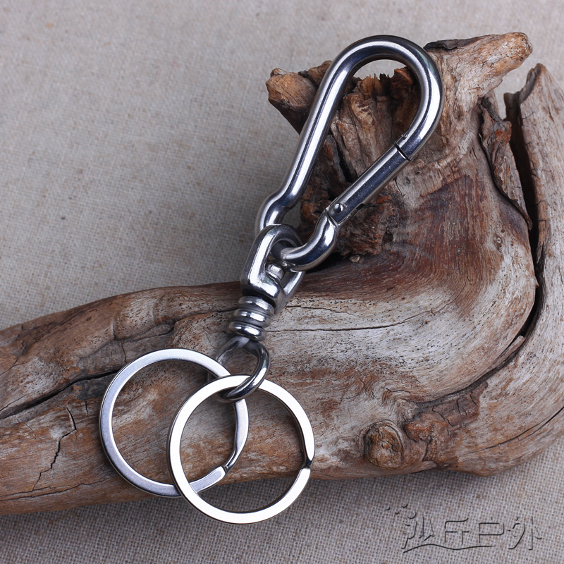 结实耐用牢固好货不锈钢钥匙扣套装手工钥匙扣多功能挂扣组合包邮