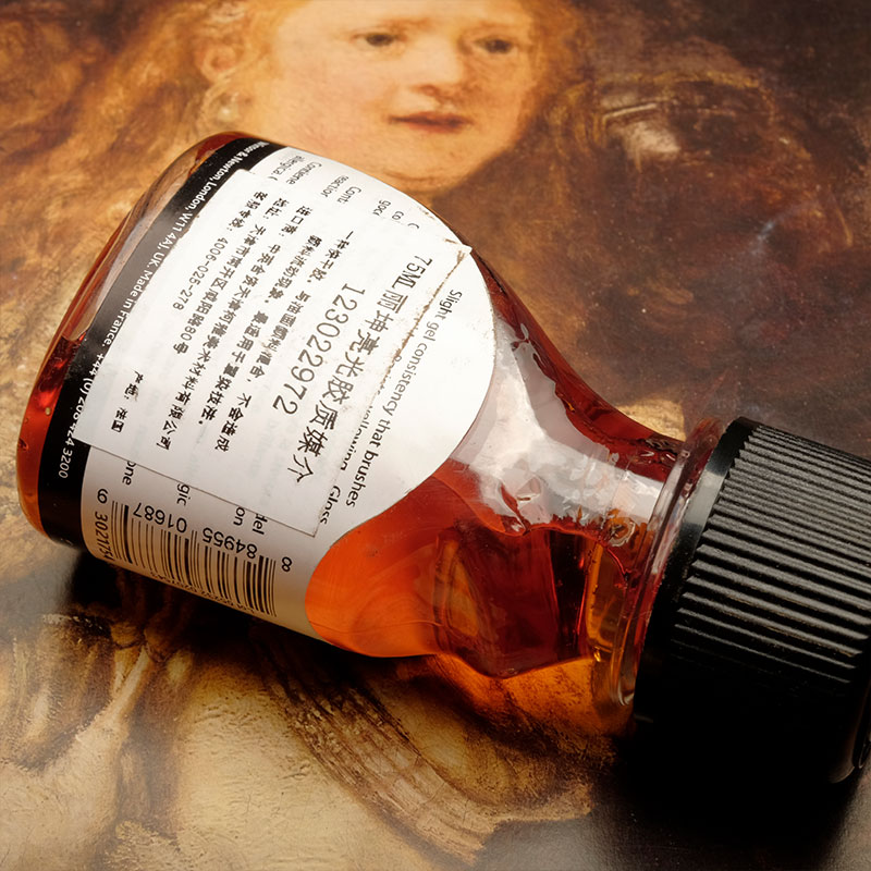媒介罩染英国温莎牛顿进口丽坤亮光胶质快干油画颜料