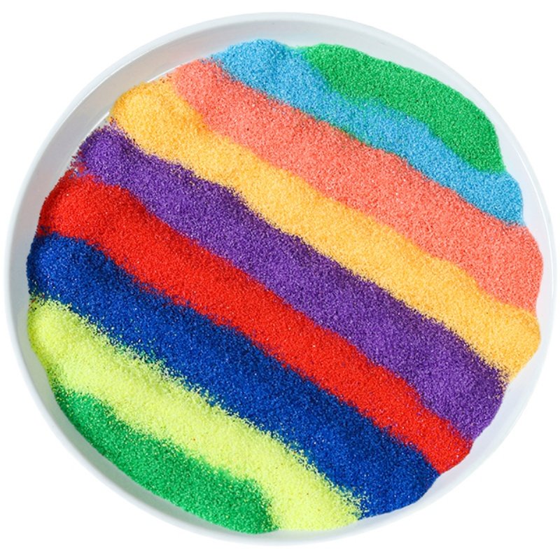 沙画彩色沙子玩具游乐会展奠基彩沙细沙儿童沙画