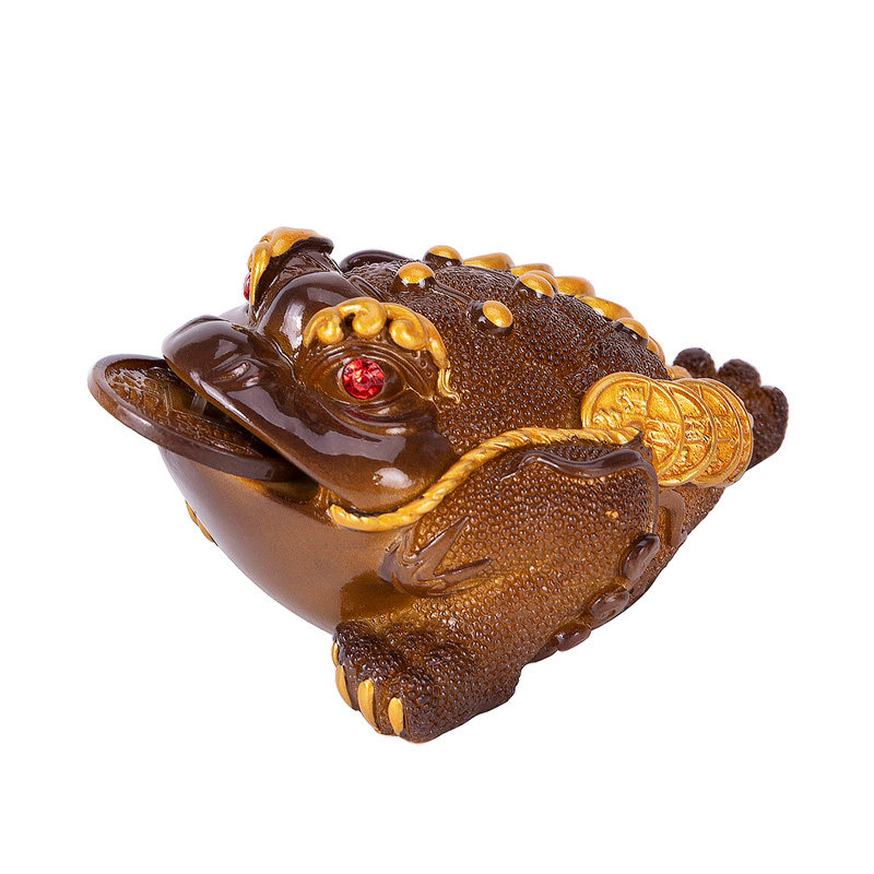 招财蟾蜍变色金蟾宠物摆件茶台装饰茶道配件茶宠摆件