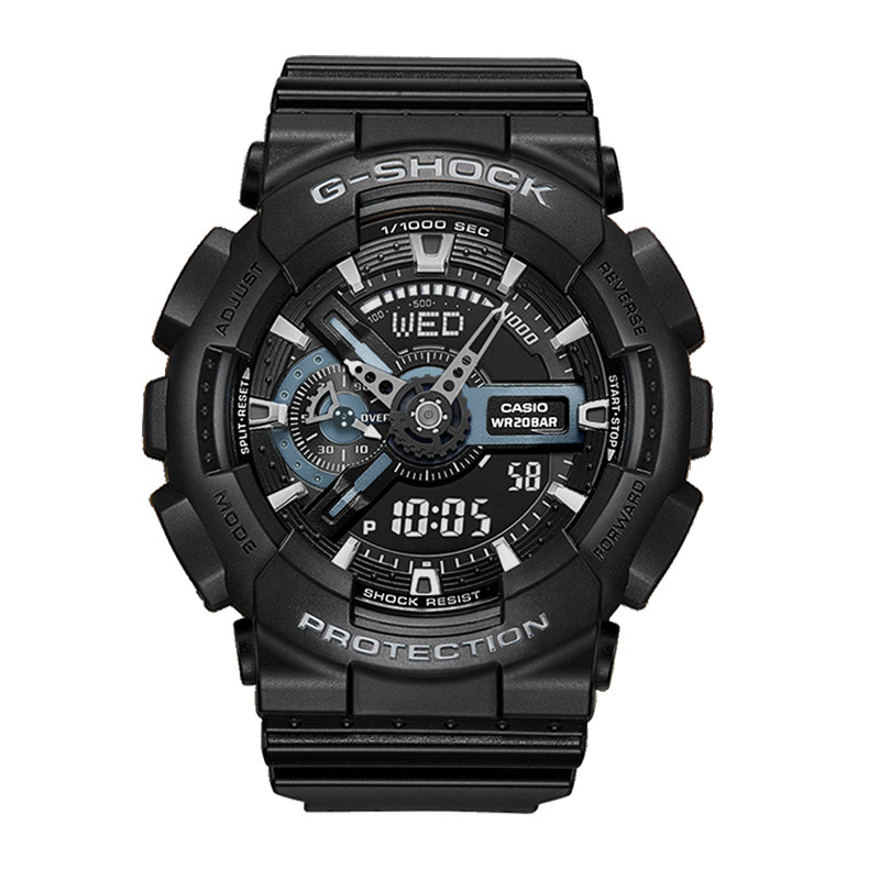 卡西欧casio手表gshock黑金防水运动电子男表ga110gb1a日韩腕表