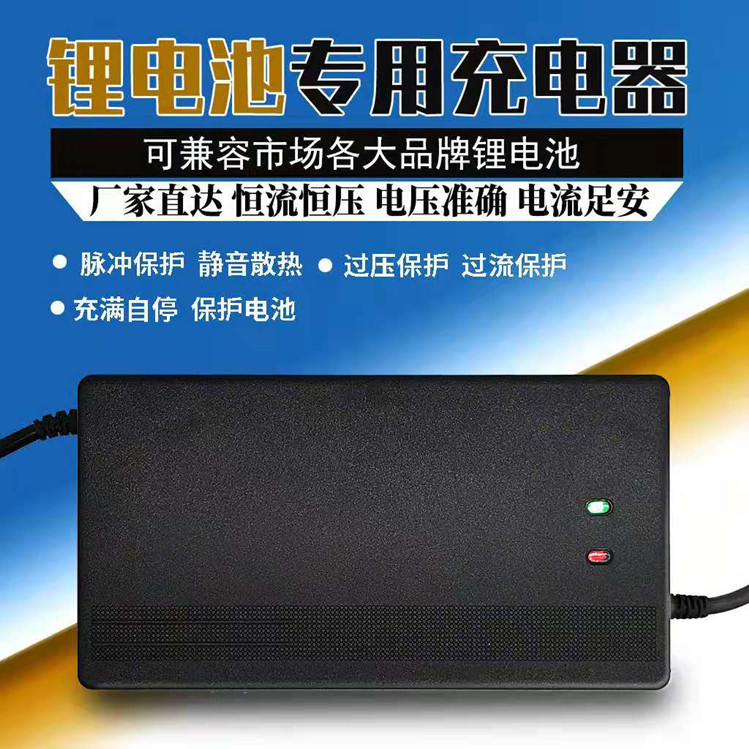 磷酸锂电池智能充电器16串48v恒流20串60v恒压电动车充电器
