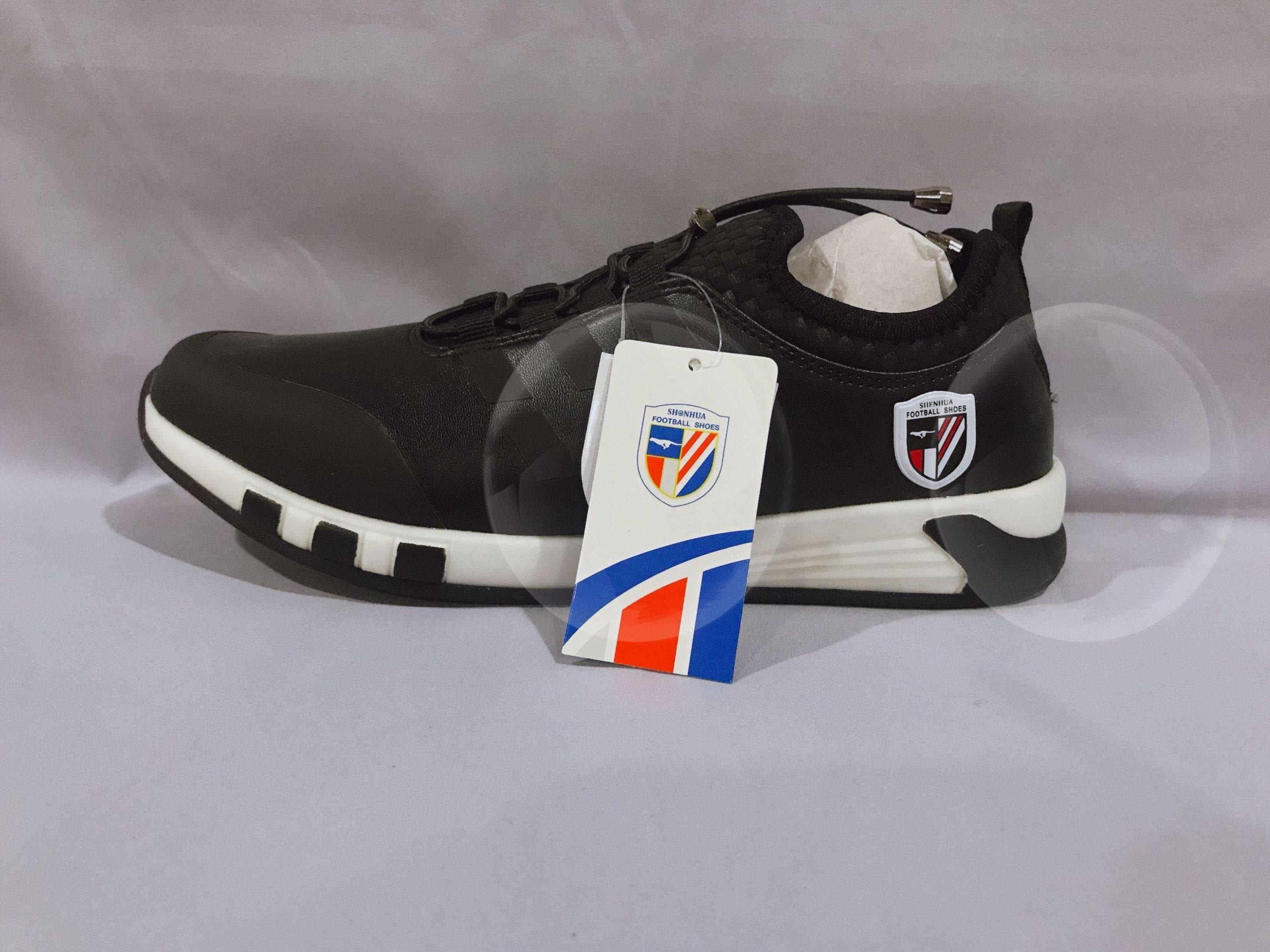 上海申花赫兹理疗商务休闲男鞋黑色时尚休闲鞋