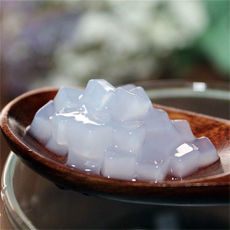 椰果大拇指冰糖05cm方形小颗颗粒水晶果冻奶茶果冻