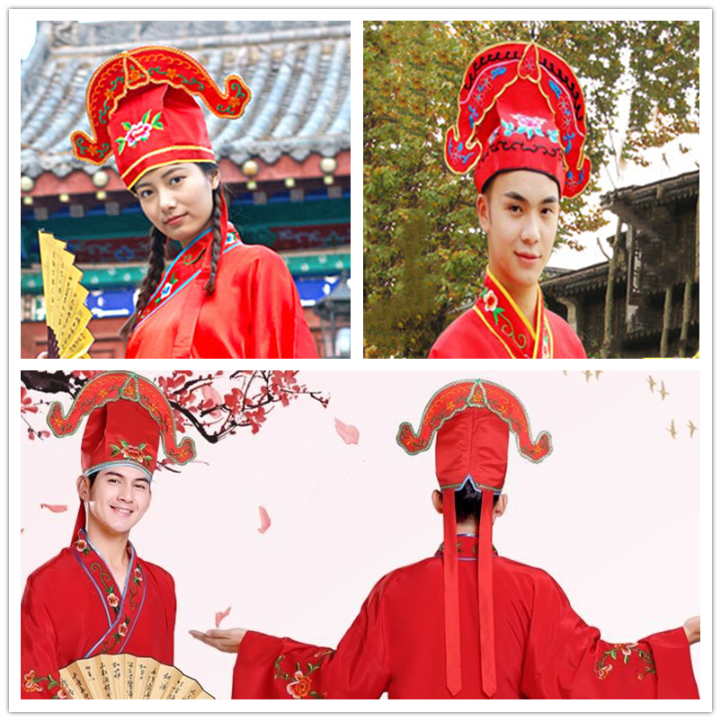 喜婆婆公公帽子相公新郎搞怪唐伯虎江南四大才子整蛊用品