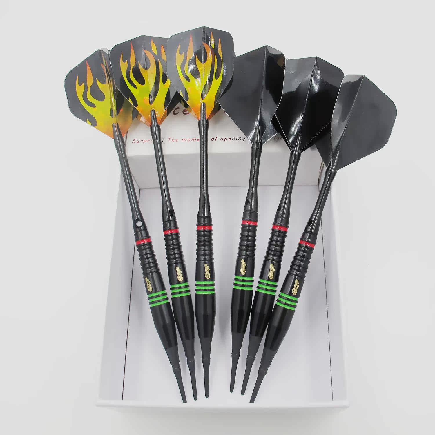 飞镖外贸18克鱼雷软式黄铜家庭电子比赛酒吧飞镖