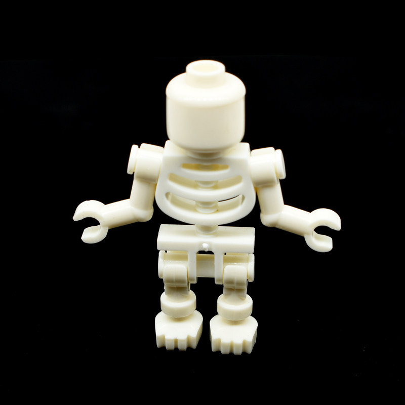 骨架小颗颗粒拼装积木兼容60115零件鬼屋万圣节塑料积木