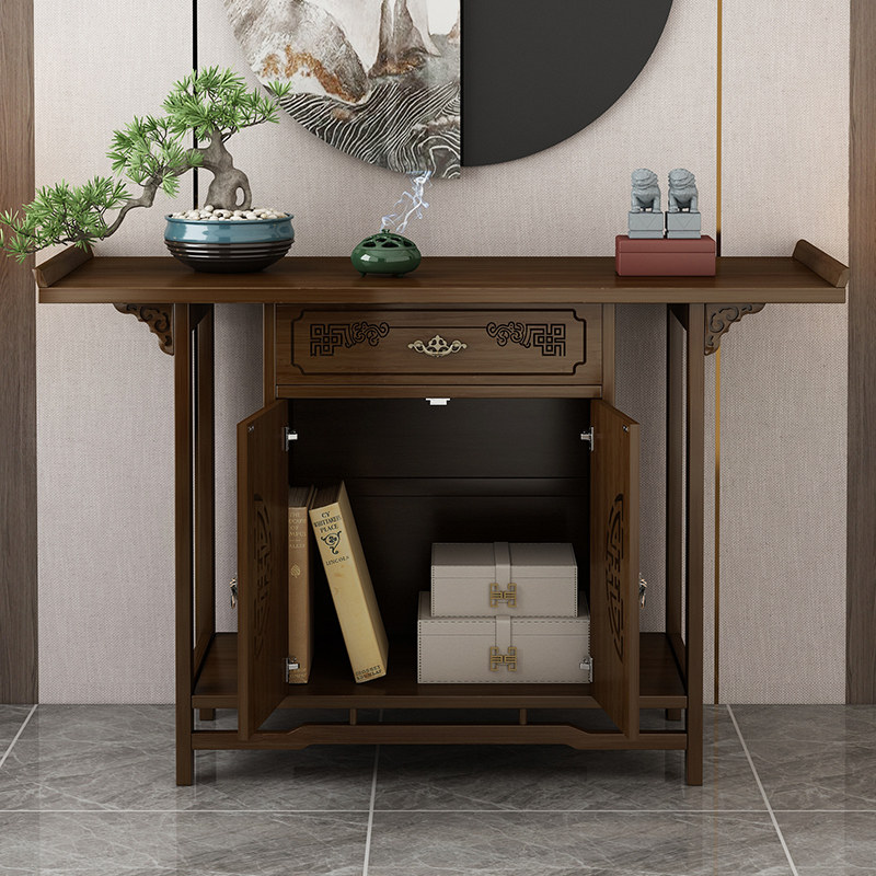 佛龛佛柜神台菩萨财神爷供奉台中中式供桌玄关佛柜