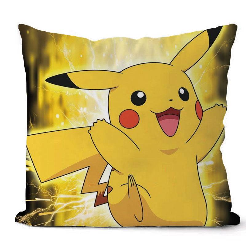 神奇宝贝皮卡丘抱枕枕头靠垫可爱动漫双面定制定做靠垫