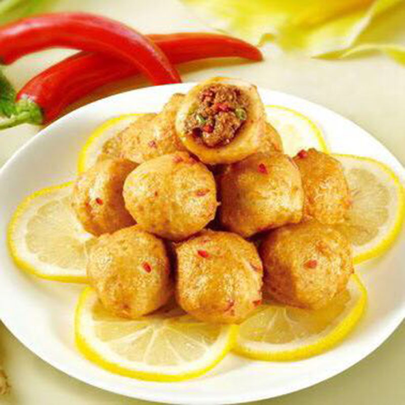 文畅香辣鱼果2.5kg110个油炸冷冻鱼丸火锅串串鱼丸