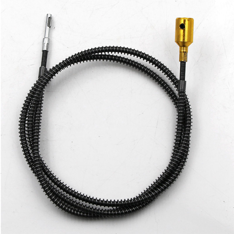 agp吊磨机配件软轴橡胶软轴带弹簧轴线轴心吊芯通用型4mm轴心