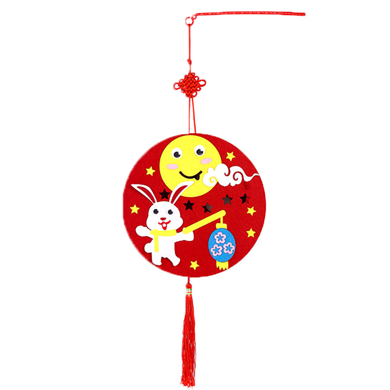 春节南瓜灯儿童卡通灯笼无纺布花灯幼儿园手工制作diy材料包