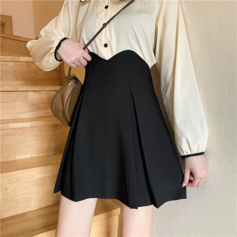 腰头mm短裙韩版遮不规则裙胖半身大码显瘦高腰半身裙