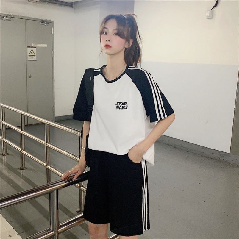 中考体育专用运动服套装女生初中中学生体考短裤田径