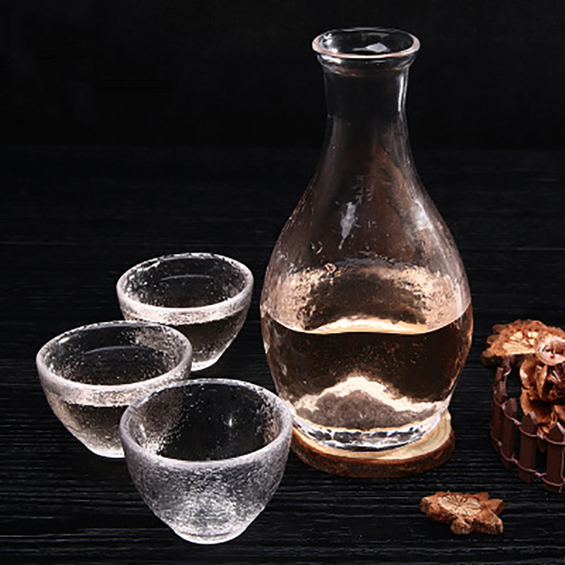 酒杯日式酒壶清酒家用玻璃白酒杯套装果酒小盏家用酒壶