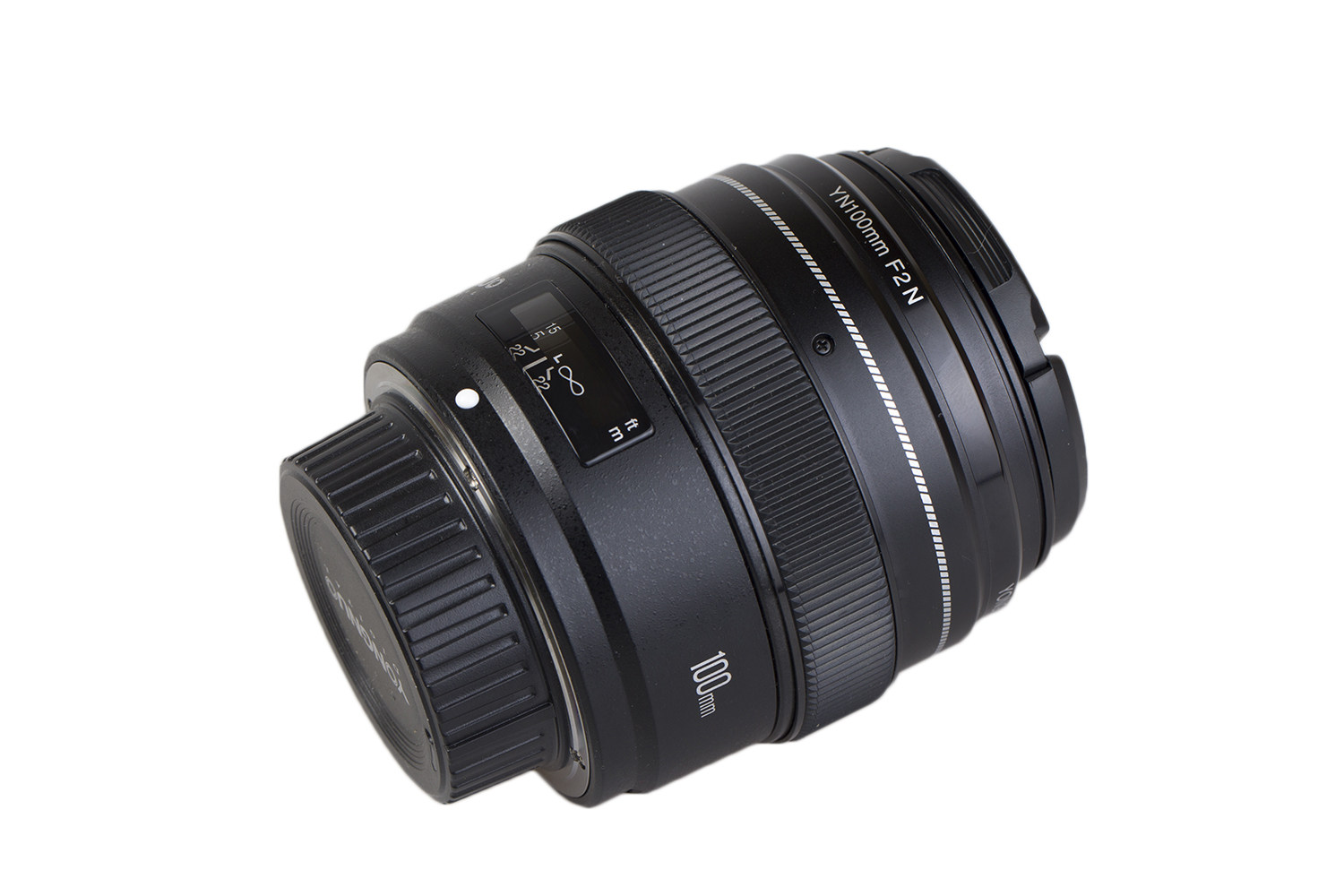 二手 永诺yn100mm f2全画幅单反相机中远摄自动定焦镜头