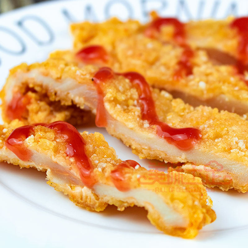 瑞发德黄金脆鸡排油炸食品1000克/10片 黄金劲脆鸡排裹粉鸡肉鸡排