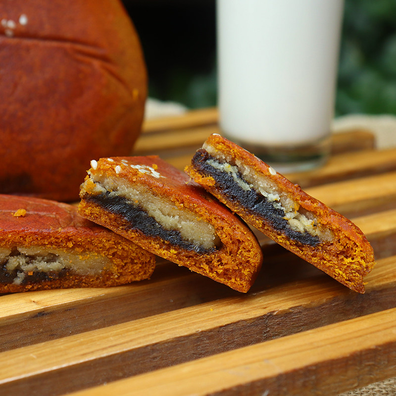 云南月饼荞饼特产大荞老式大月手工三香荞麦月饼