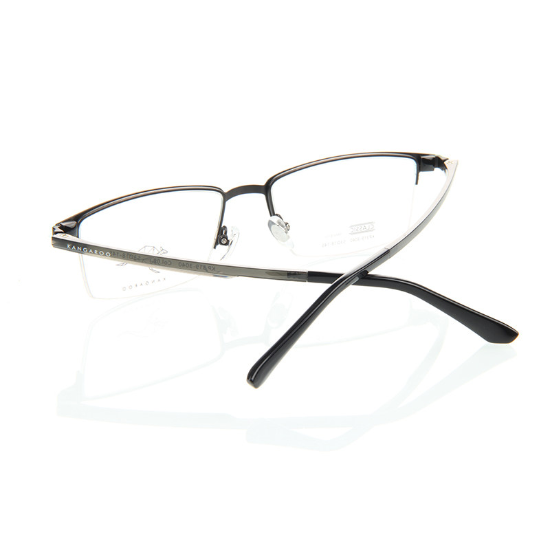 暑期kangaroo袋鼠眼镜框架超轻轻金属近视套镜夹片眼镜架