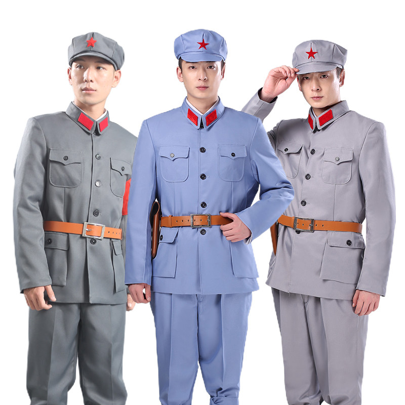 新款红军军装抗战舞台表演八一演出成人新四军民族服装