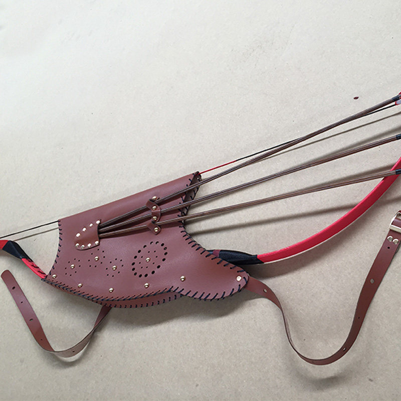 弓囊弓包弓套传统牛皮弓袋箭袋箭囊弓箭一体挎包