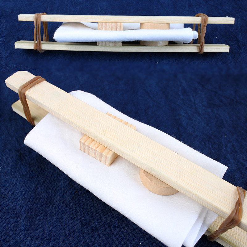 手工扎染diy工具材料包套装儿童扎染竹夹板雪糕棒g型夹靛蓝染料_双氙