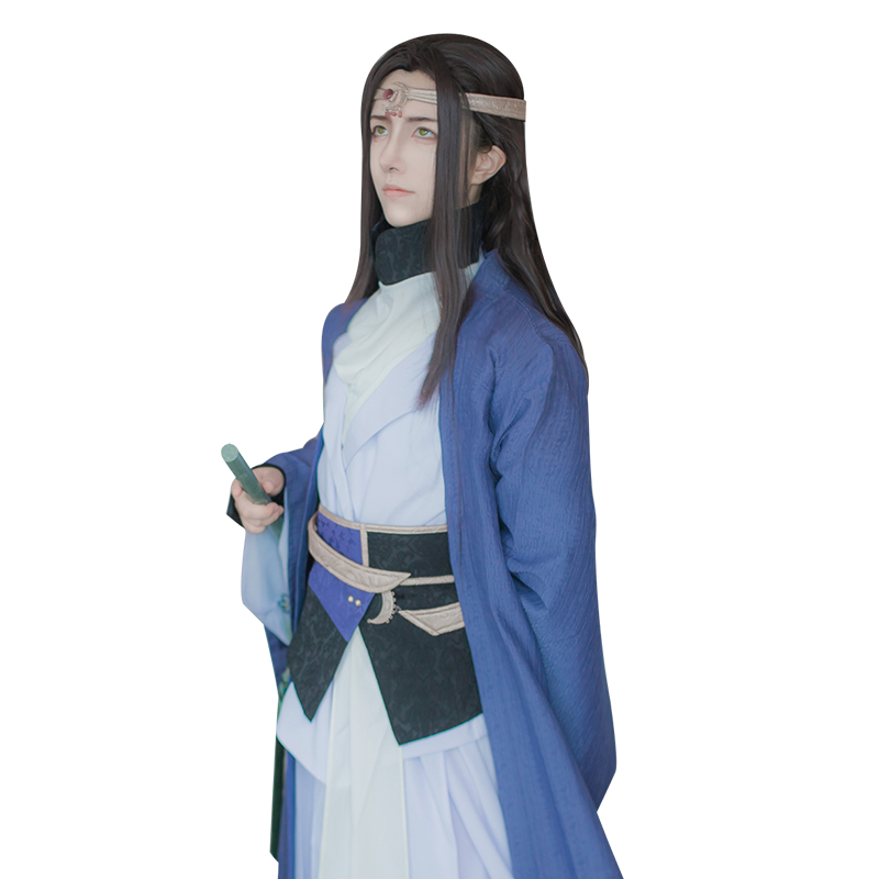 现货 正版授权uwowo悠窝窝 帝王攻略段白月cos服古风男西南王小白