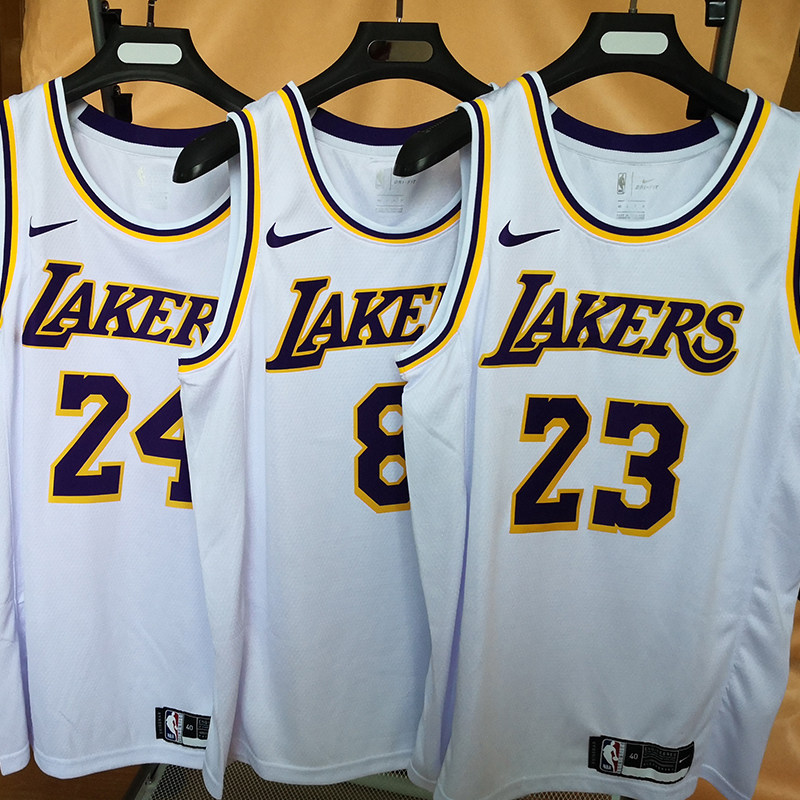 湖人23号球衣詹姆斯6号科比8号24号戴维斯维斯威篮球服