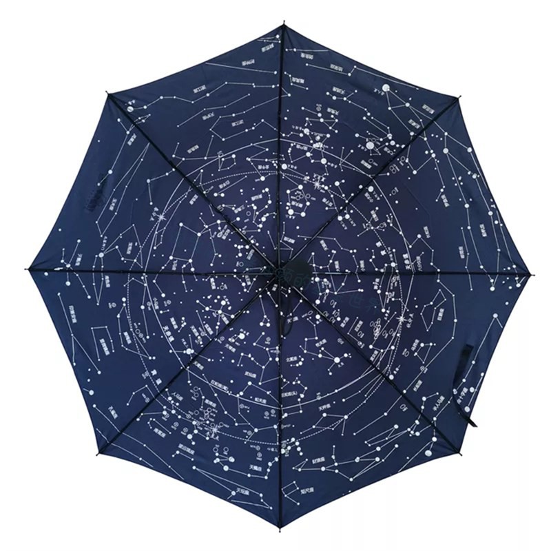 北京天文馆全天星图雨伞星空天文科普星座折叠伞