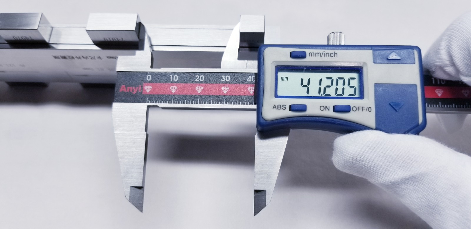 卡尺安一数显游标卡尺步距检测校对规快检具量块量块