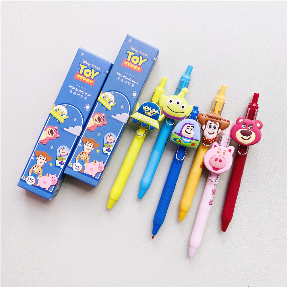 miniso名创优品玩具总动员系列盲盒中性笔05mm学生卡通中性笔