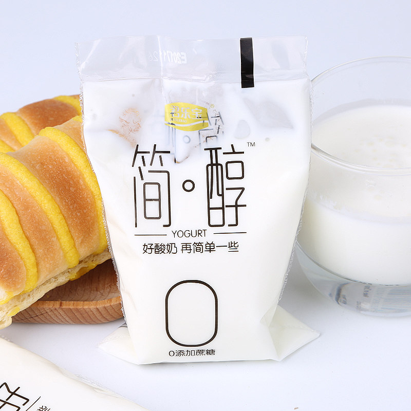 君乐宝网红发酵益生代餐早餐酸奶袋装无糖150g酸奶
