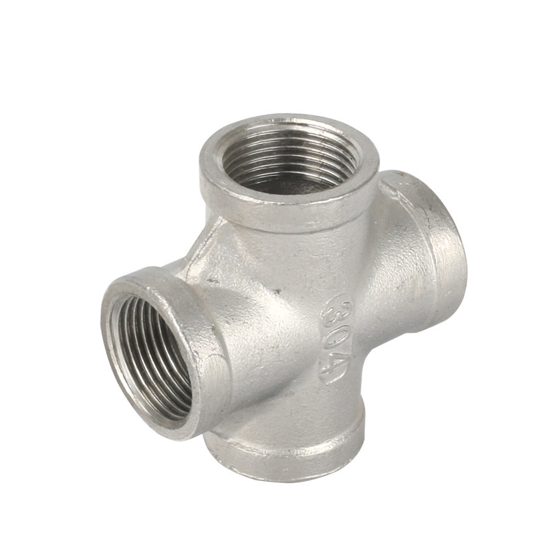 四通不锈钢丝扣水管接头水暖配件螺纹接头