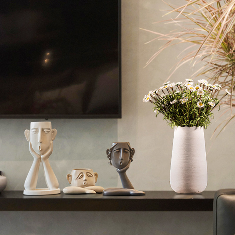 创意北欧花瓶艺术品摆件现代简约客厅家居玄关酒柜摆件