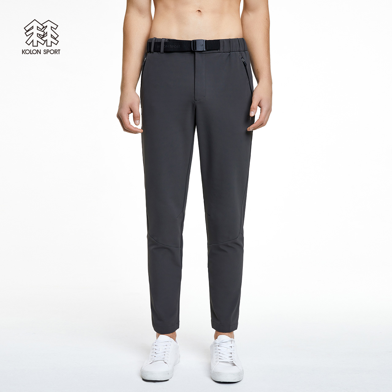 KOLONSPORT可隆运动裤男士弹力防泼水裤子男子户外裤双织休闲长裤
