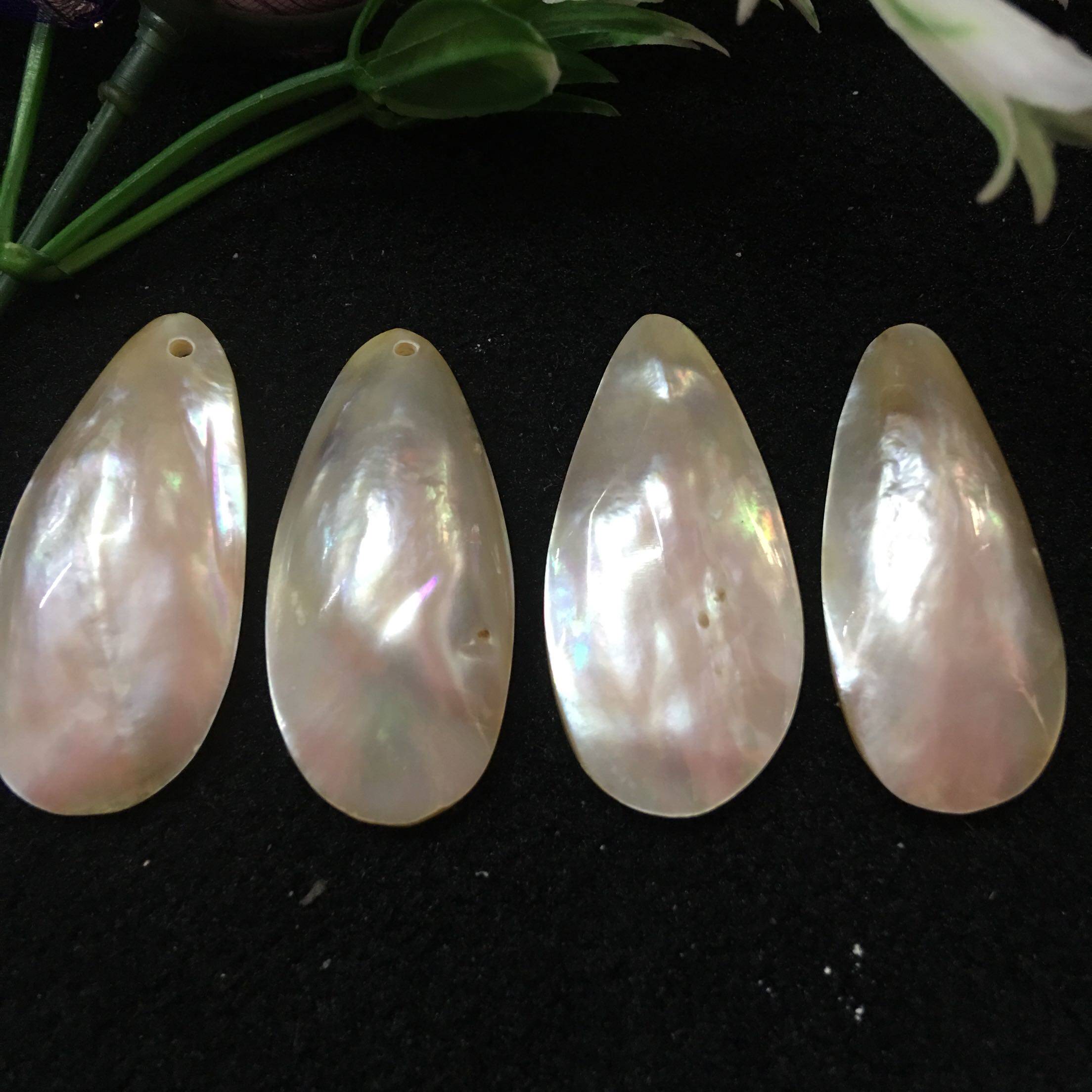 天然搭配光滑打磨抛光一个配件项链白蝶贝耳坠其他diy饰品配件