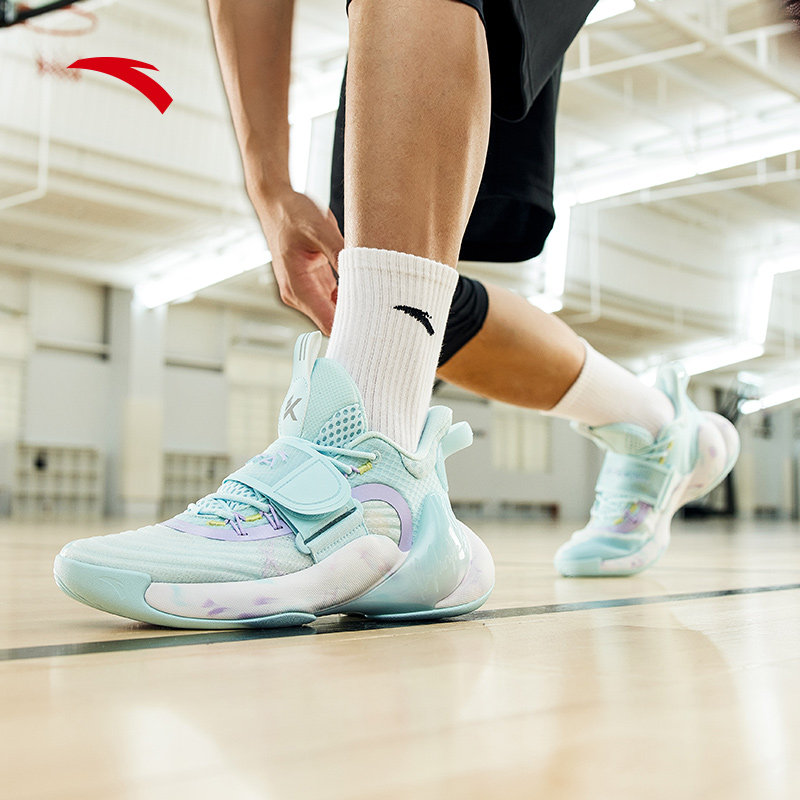 安踏水花3代雪花丨篮球鞋专业实战低帮夏季篮球鞋