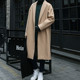 Autumn and winter woolen coat men's long section, knee loose camel, windbreaker male Korean version of the trend cashmere thick woolen coat Autumn and winter woolen coat men's long section, knee loose camel, windbreaker male Korean version of the trend cashmere thick woolen coat