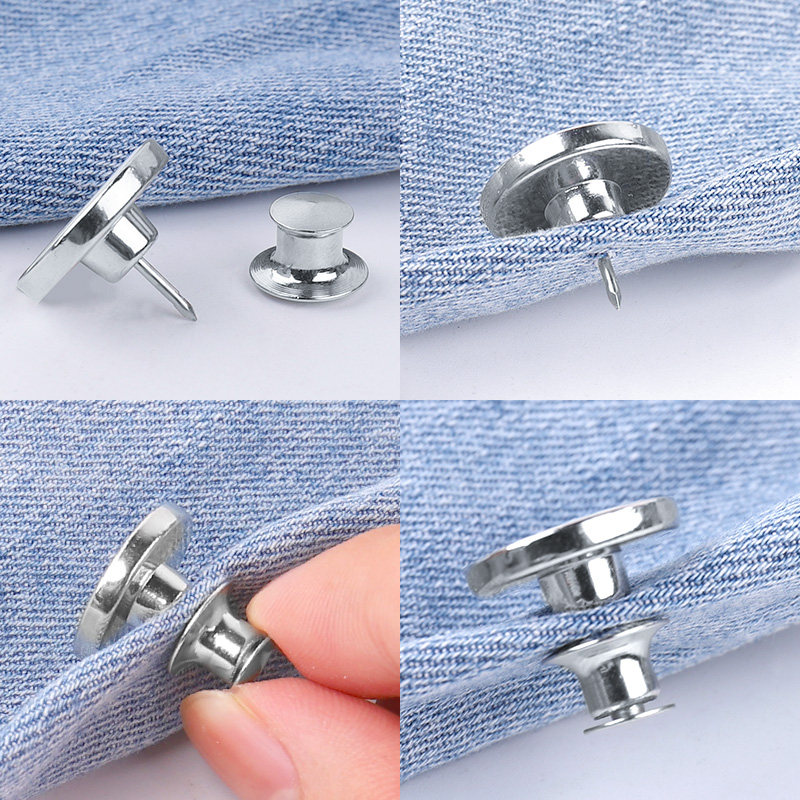 牛仔裤扣子圆形百搭改腰围改大小收腰纽扣免缝免钉扣铆钉固定按扣