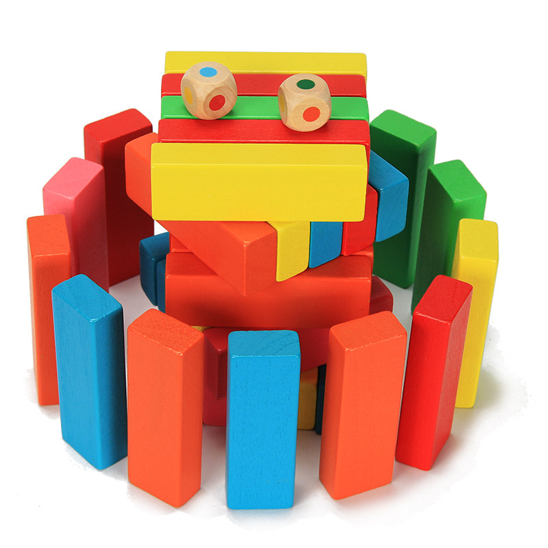 艺贝层层叠数字叠高叠叠乐抽抽乐积木儿童益智力成人桌面游戏玩具