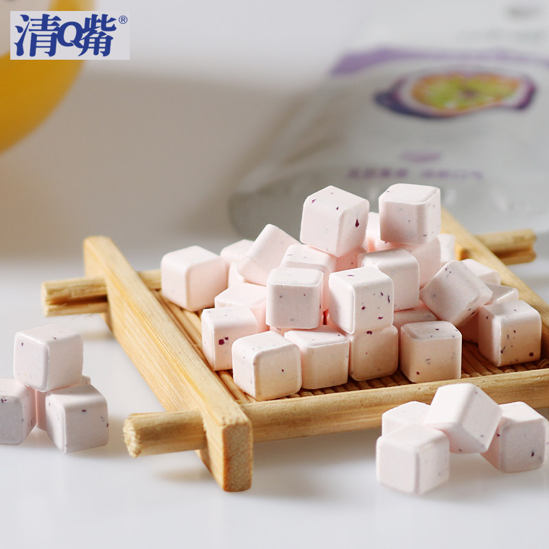 清嘴13g*15袋咀嚼片苹果味含片清新口气盒装休闲零食无糖含片糖果