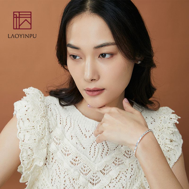 玉阶手镯纯银2022年新款原创设计简约个性百搭手镯