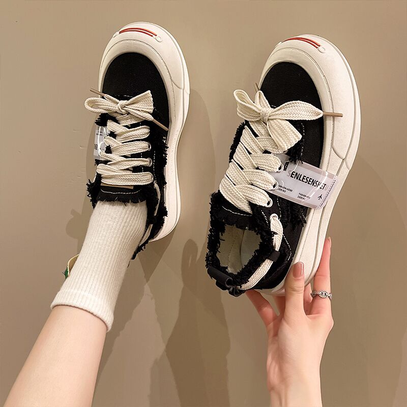 tnt时代少年团马嘉祺宋亚轩同款鞋子黄色开口笑帆布鞋