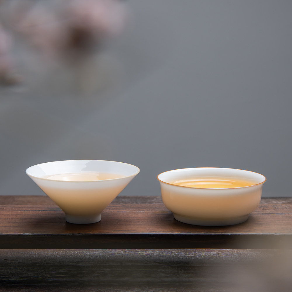 手工功夫功夫茶茶杯主人杯甜白单杯白瓷品茗单只茶杯