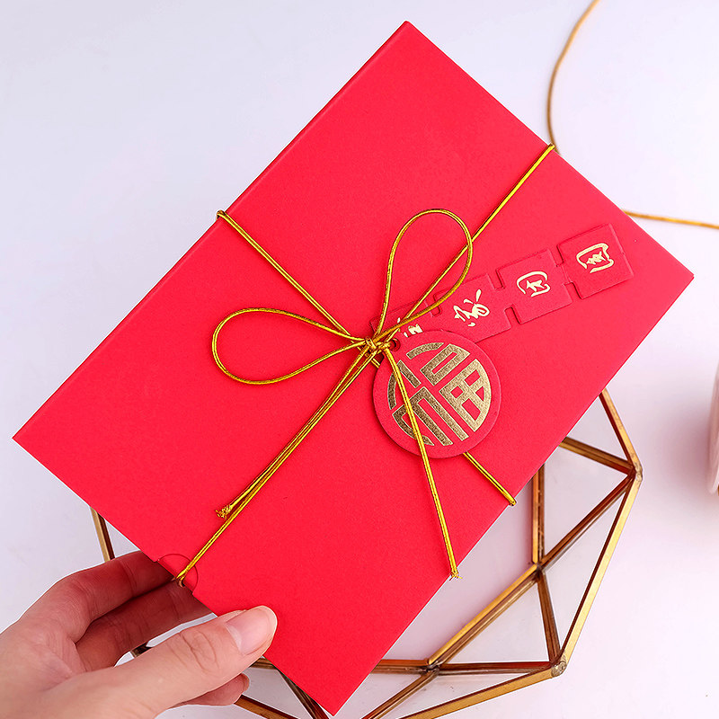 烘焙包装盒装饰新年牛轧饼干雪花盒子弹力绳牛点心包装盒