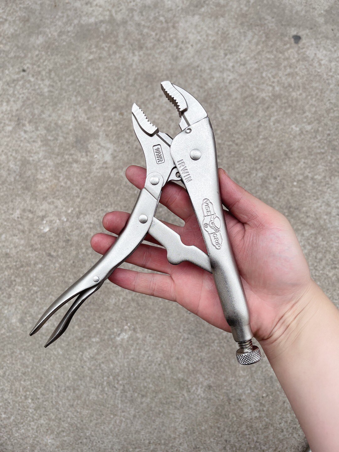 大力美国visegrip握手10寸圆口圆嘴直夹持钳铬钒钢大力钳