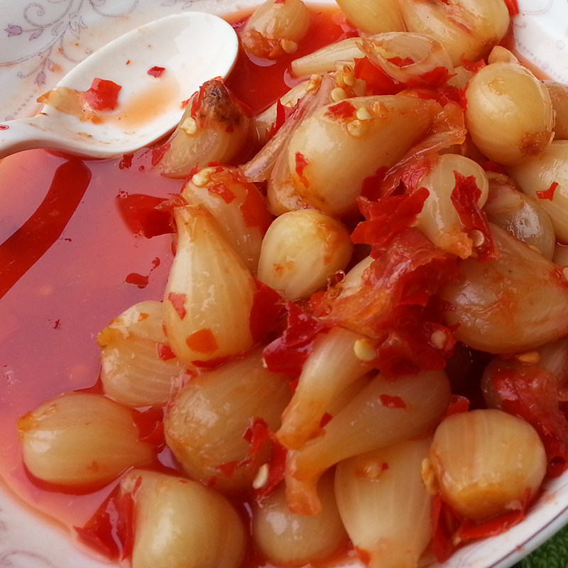 酸甜零食云南特产水晶藠头500g腌制荞头坛子腌制